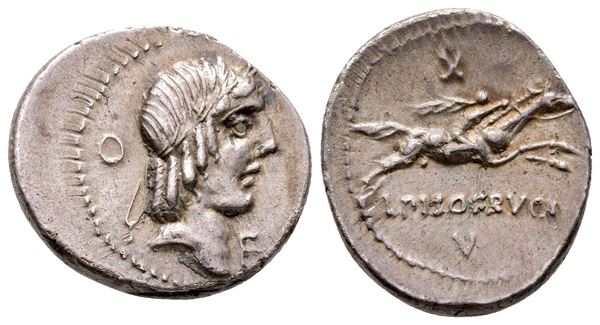 L. Calpurnius Piso Frugi, Rome, 90 BC. AR Denarius (20 mm, 3.87 g).