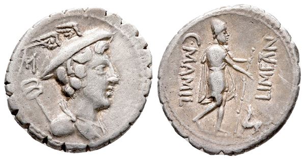 C. Mamilius Limetanus, Rome, 82 BC. AR Serrate Denarius (19 mm, 3.78 g).