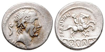 L. Marcius Philippus, Rome, 57 Bc. Ar Denarius (19 MM, 3.79 G).
