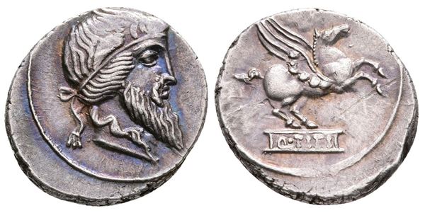 Q. Titius, Rome, 90 BC. AR Denarius (18 mm, 3.76 g).