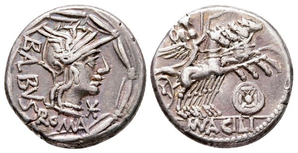 Man. Acilius Balbus, Rome, 125 BC. AR Denarius (18 mm, 3.89 g).