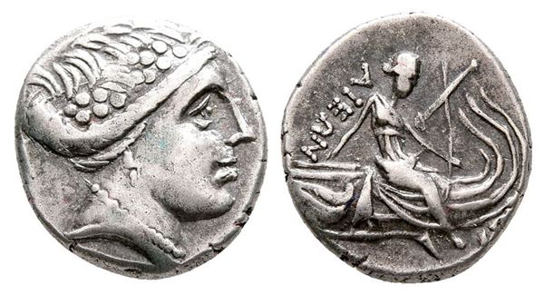 Euboia, Histiaia, 3rd-2nd centuries BC. AR Tetrobol (12 mm, 1.55 g).  - Auction Greek, Roman and Byzantine Coins	 - Bertolami Fine Art - Prague
