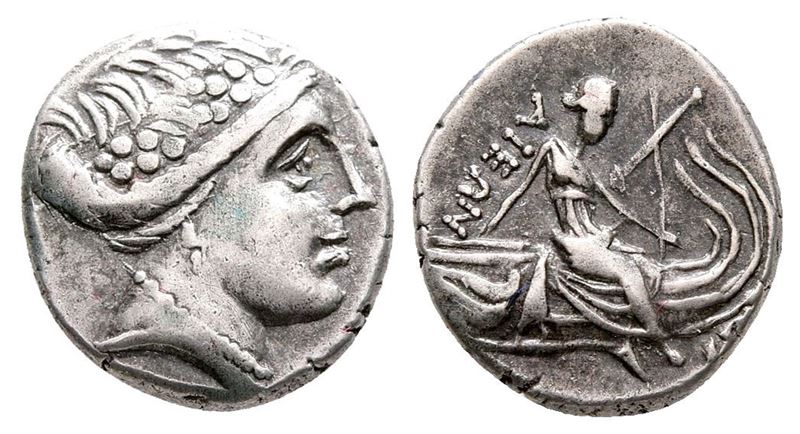 Euboia, Histiaia, 3rd-2nd Centuries Bc. Ar Tetrobol (12 MM, 1.55 G).
