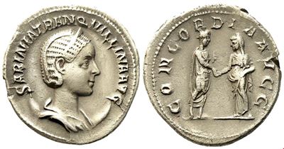 Tranquillina, Antoninianus Struck Under Gordian III, Antioch, C. Ad 241; Ar (g 3,85; MM 22)