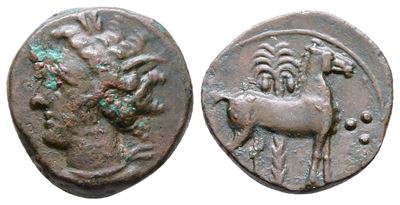 Carthage, C. 400-350 Bc. Æ (15 MM, 2.64 G).