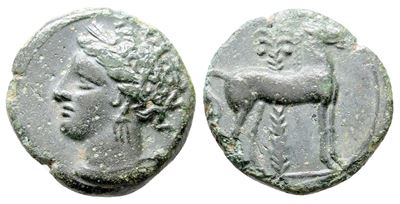 Carthage, C. 400-350 Bc. Æ (15 MM, 2.45 G).