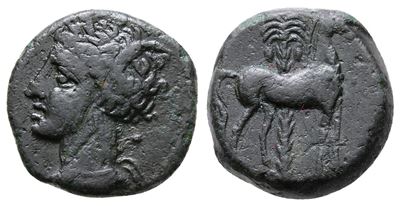 Carthage, C. 400-350 Bc. Æ (15 MM, 2.97 G).
