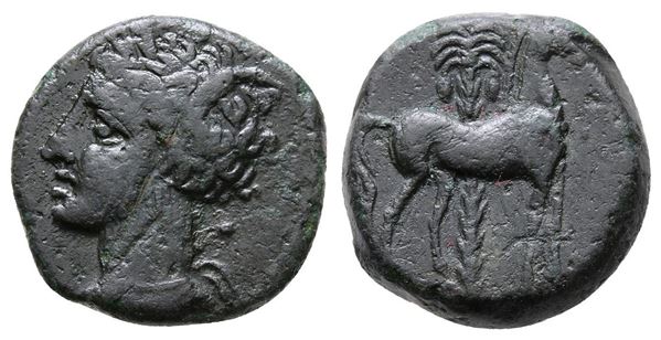 Carthage, c. 400-350 BC. Æ (15 mm, 2.97 g).