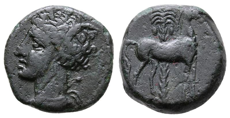 Carthage, C. 400-350 Bc. Æ (15 MM, 2.97 G).
