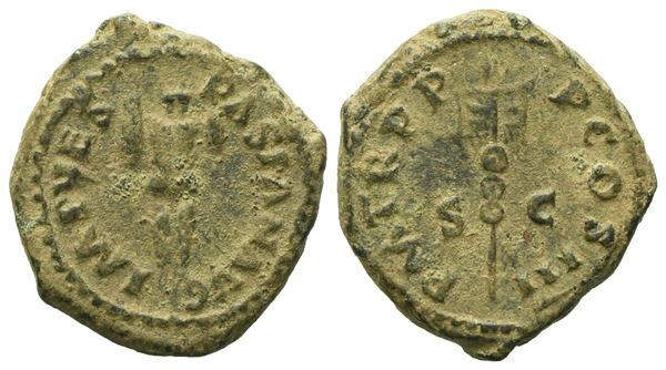 Vespasian (69-79), Quadrans, Rome, AD 71; Æ (g 3,28; mm  17)