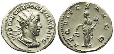 Volusianus (251-253), Antoninianus, Rome, Ad 253; Ar (g 3,32; MM 22)
