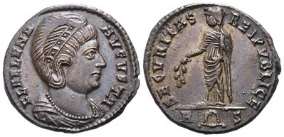 Helena, Nummus battuto sotto Costantino I, Roma, 326