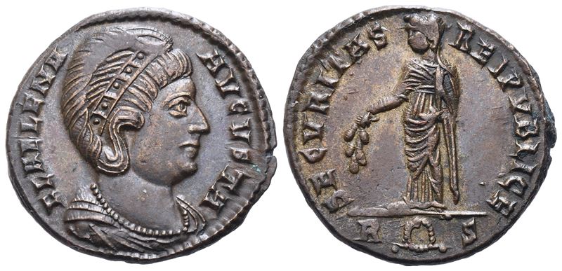 Helena, Nummus battuto sotto Costantino I, Roma, 326