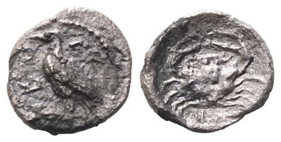 Sicily, Akragas, C. 450-440 Bc. Ar Litra (9 MM, 0.33 G).