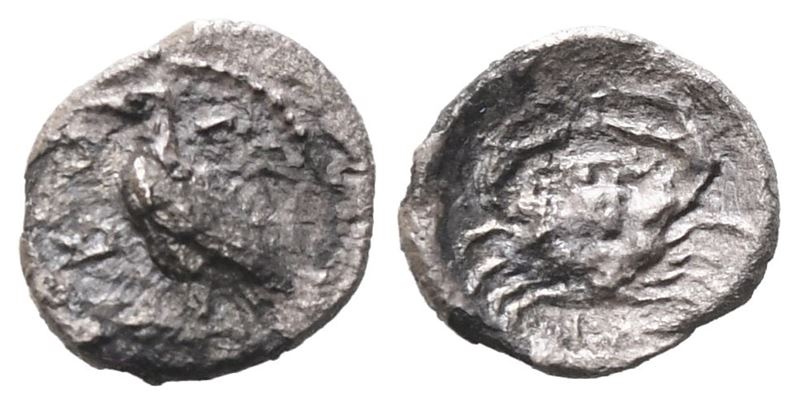 Sicily, Akragas, C. 450-440 Bc. Ar Litra (9 MM, 0.33 G).