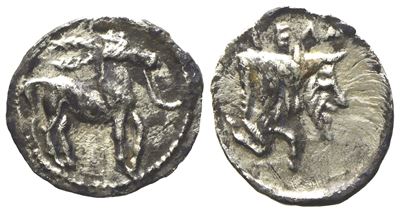 Sicily, Gela (475-460 Bc), Litra; Ar (0,53 G; 11,6 MM)