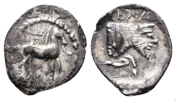 Sicily, Gela, c. 465-450 BC. AR Litra (11mm, 0.70g).  - Auction Greek, Roman and Byzantine Coins	 - Bertolami Fine Art - Prague