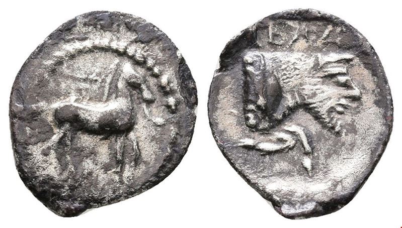 Sicily, Gela, C. 465-450 Bc. Ar Litra (11mm, 0.70g).
