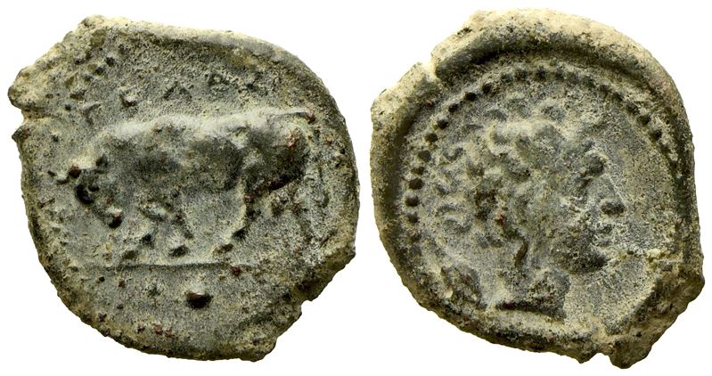 Sicily, Gela (C. 420-405 Bc), Onkia; Æ (1,20 G; 14 MM)