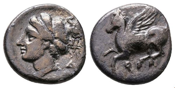 Corinth, c. 350-300 BC. AR Drachm (13mm, 2.43g).