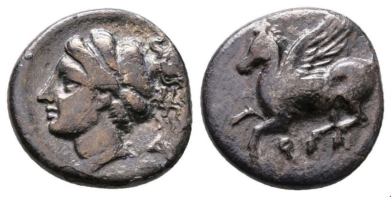 Corinth, C. 350-300 Bc. Ar Drachm (13mm, 2.43g).