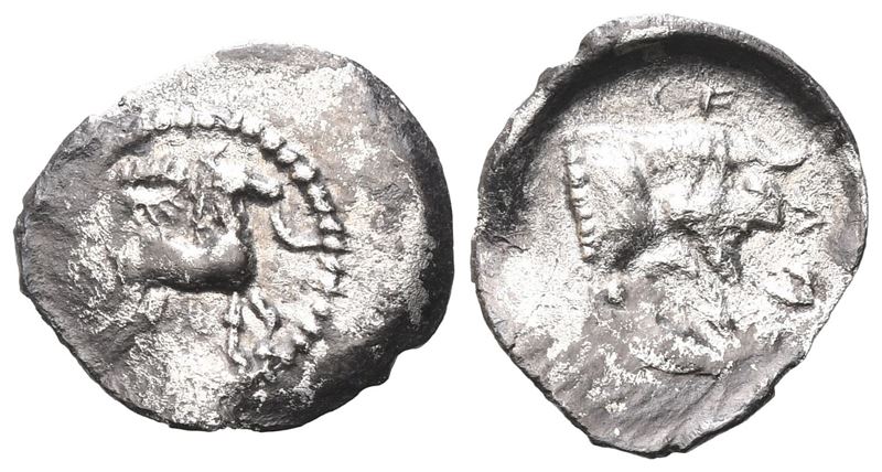 Sicily, Gela, C. 465-450 Bc. Ar Litra (14 MM, 0.61 G).