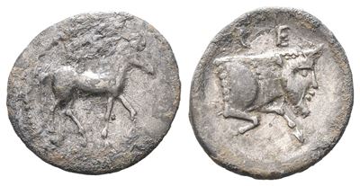 Sicily, Gela, C. 465-450 Bc. Ar Litra (12 MM, 0.67 G).