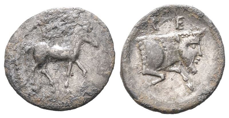 Sicily, Gela, C. 465-450 Bc. Ar Litra (12 MM, 0.67 G).