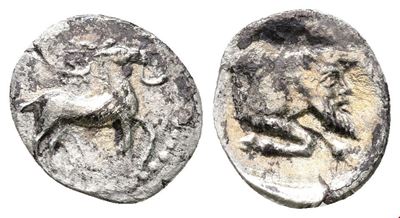 Sicily, Gela, C. 465-450 Bc. Ar Litra (11mm, 0.50g).