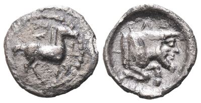 Sicily, Gela, C. 465-450 Bc. Ar Litra (12 MM, 0.63 G).