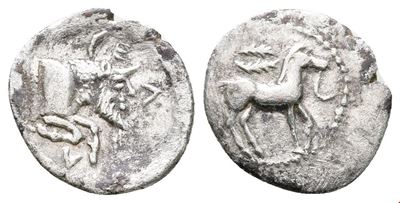Sicily, Gela, C. 465-450 Bc. Ar Litra (12mm, 0.61g).