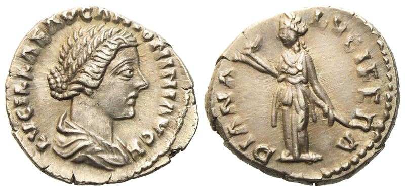 Lucilla, Denarius Struck Under Marcus Aurelius And Lucius Verus, Rome, Ad 161-162; Ar (g 3,63; MM...