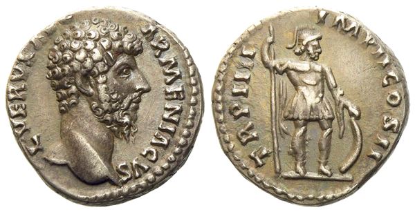 Lucius Verus (161-169), Denarius, Rome, December 163-December 164; AR (g 3,71; mm 17)