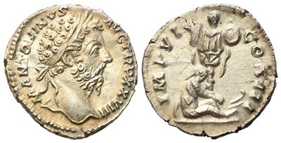 Marcus Aurelius (161-180), Denarius, Rome, Ad 174-175; Ar (g 3,04; MM 17,85)