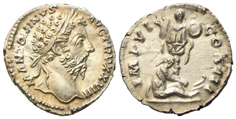 Marcus Aurelius (161-180), Denarius, Rome, Ad 174-175; Ar (g 3,04; MM 17,85)