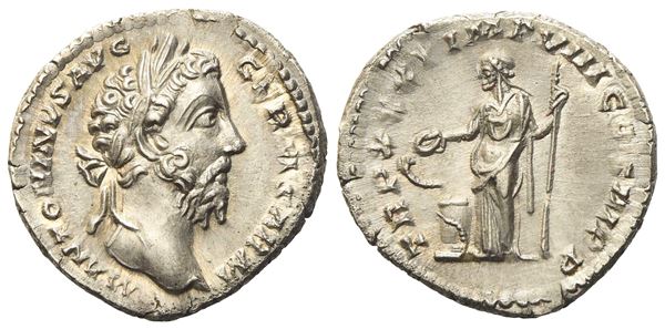 Marcus Aurelius (161-180), Denarius, Rome, AD 176-177; AR (g 3,45; mm 18,4)