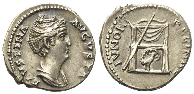 Faustina I, Denarius Struck Under Antoninus Pius, Rome, Ad 139-141; Ar (g 3,19; MM 17,51)