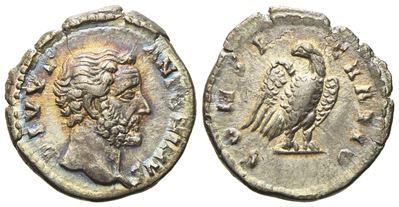 Divus Antoninus Pius, Denarius Struck Under Marcus Aurelius, Rome, After Ad 161; Ar (g 2,75; MM 1...