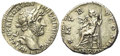 Hadrian (117-138), Denarius, Rome, Ad 119-125; Ar (g 3,10; MM 18,5)