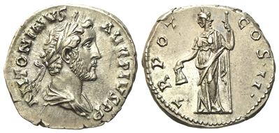 Antoninus Pius (138-161), Denarius, Rome, Ad 139; Ar (g 3,45; MM 17,7)