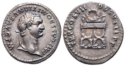 Domitian (81-96), Denarius, Rome, Ad 81; Ar (g 3,15; MM 18,45)