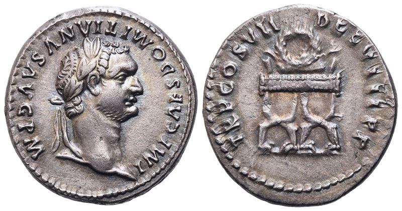 Domitian (81-96), Denarius, Rome, Ad 81; Ar (g 3,15; MM 18,45)