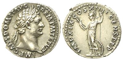Domitian (81-96), Denarius, Rome, Ad 88-89; Ar (g 3,58; MM 19,22)