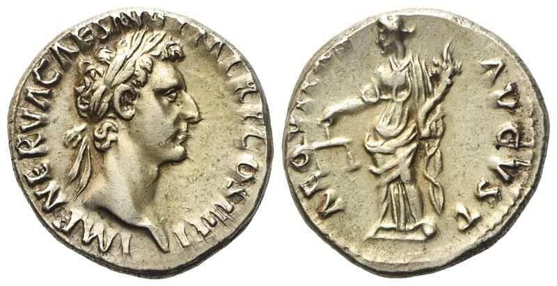 Nerva (96-98), Denarius, Rome, Ad 97; Ar (g 3,47; MM 17,3)