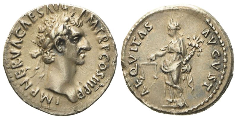 Nerva (96-98), Denarius, Rome, Ad 97; Ar (g 3,47; MM 17,3)
