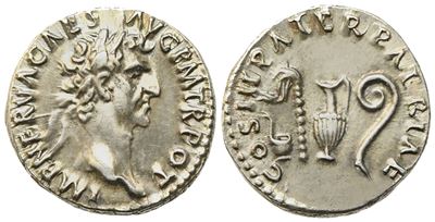 Nerva (96-98), Denarius, Rome, Ad 97; Ar (g 3,56; MM 17,25)