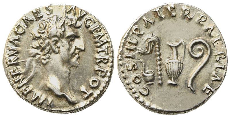 Nerva (96-98), Denarius, Rome, Ad 97; Ar (g 3,56; MM 17,25)