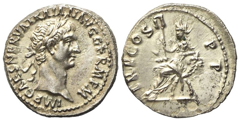 Trajan (98-117), Denarius, Rome, Ad 98-99; Ar (g 3,59; MM 18,45)
