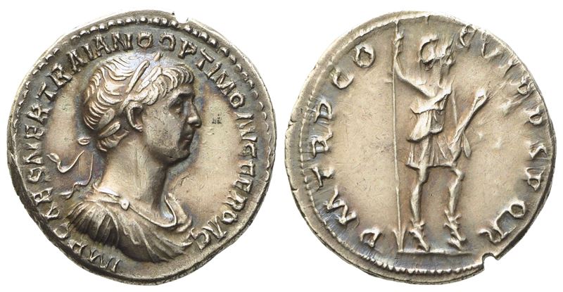Trajan (98-117), Denarius, Rome, Ad 114-116; Ar (g 3,38; MM 19)
