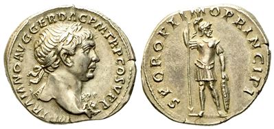 Trajan (98-117), Denarius, Rome, Ad 103-104; Ar (g 3,25; MM 19,35)